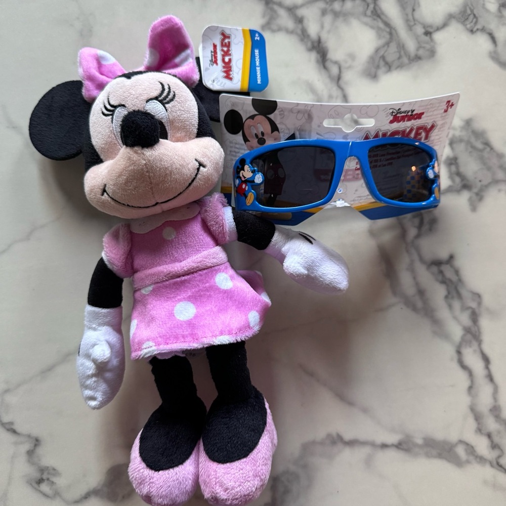 Disney Minnie Mouse Plush Bundle with Sunglasses